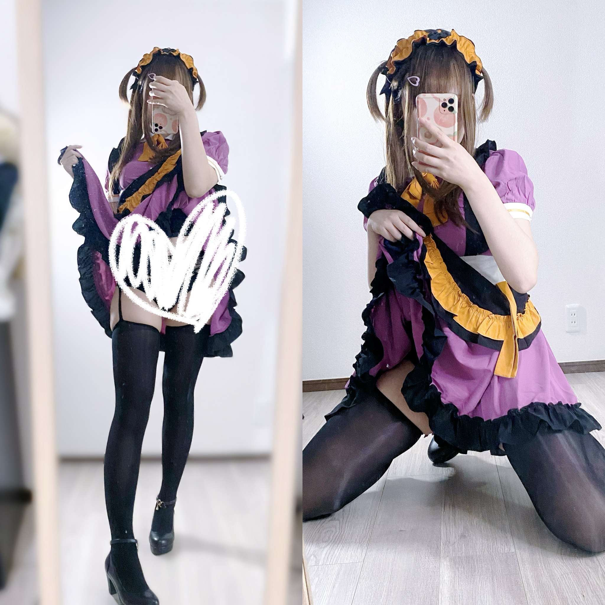 图片[1]-Yuki亭 – NO.023 ハロウィンメイド全身写真❣️ [49P]-XikXak